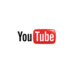Innovatives YouTube-Logo mit rotem Hintergrund und weißem Schriftzug, modernes Design.