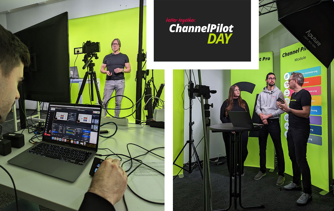 Channel Pilot Day mit Präsentationen und Diskussionen.